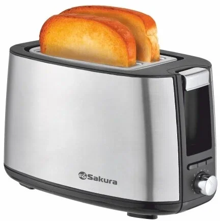Тостер SAKURA SA-7611S Elegant 750Вт сталь