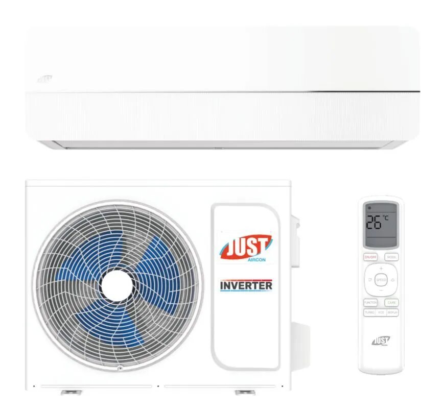 Кондиционер Just AIRCON JAC-09HPSIA/CGS Инвертор серии Silvery (Компрессор GMCC)