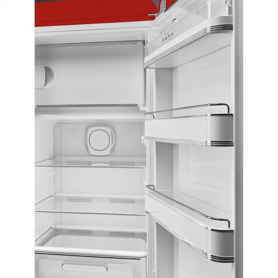 Холодильник SMEG FAB28RRD6 отдельностоящий, стиль 50-х, однокамерный, внутренняя морозильная камера, объем 270л, инверторный компрессор