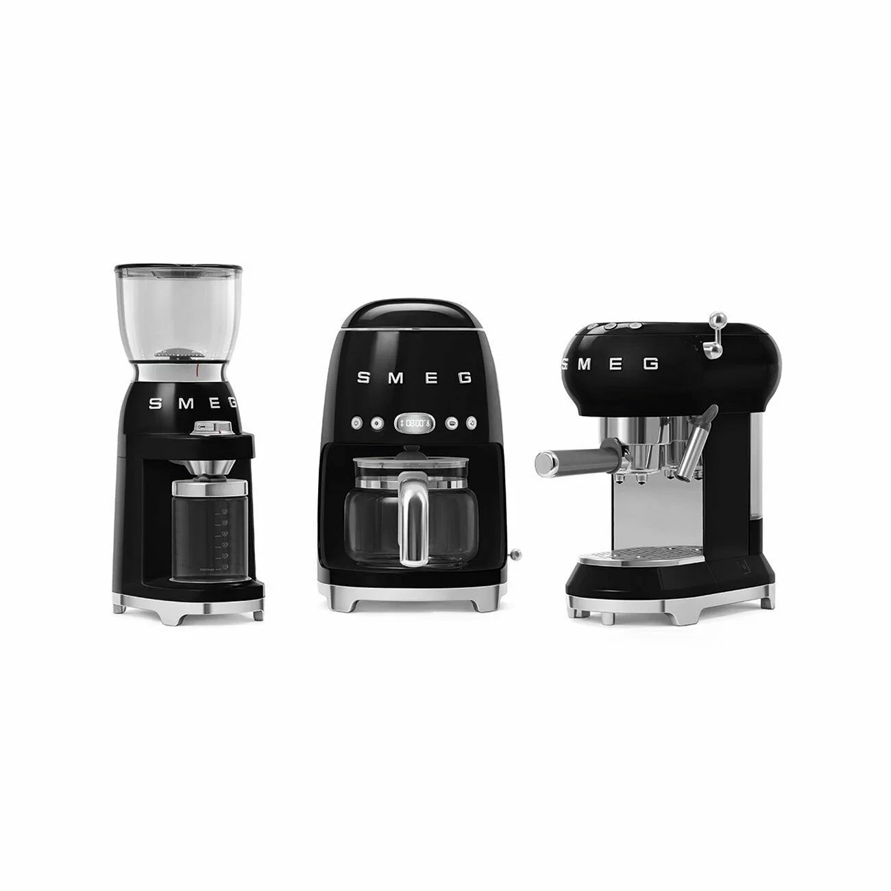 Кофемолка SMEG CGF11BLEU, черная