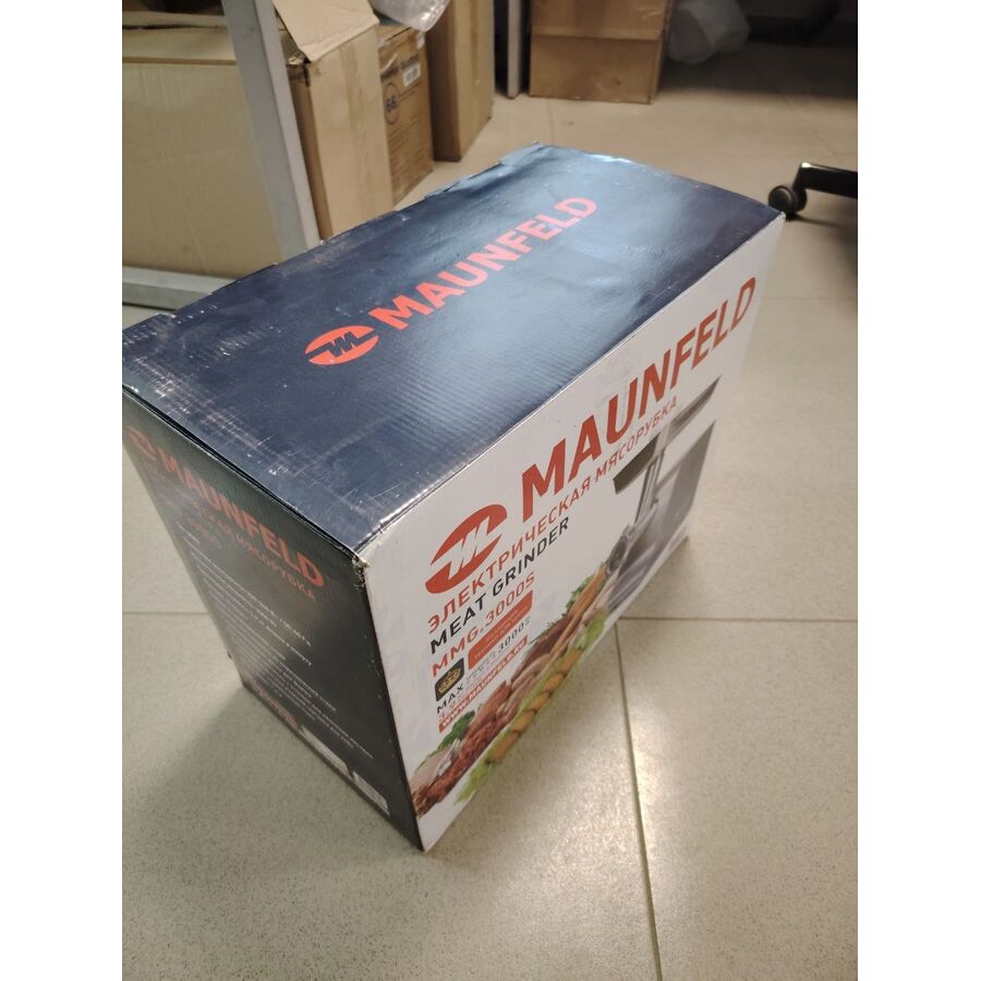 УЦ Мясорубка MAUNFELD MMG.3000S, металлик (плохая упаковка, замена блока кнопок)
