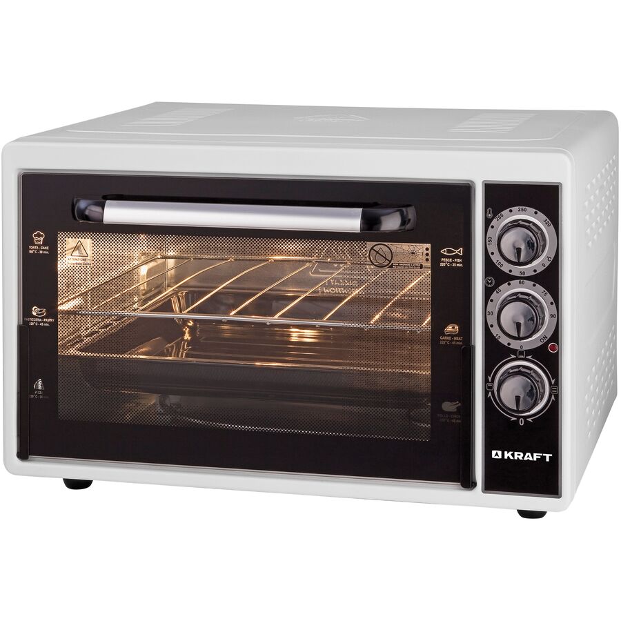 Мини-печь Kraft KF-MO3801W 38 л, белый