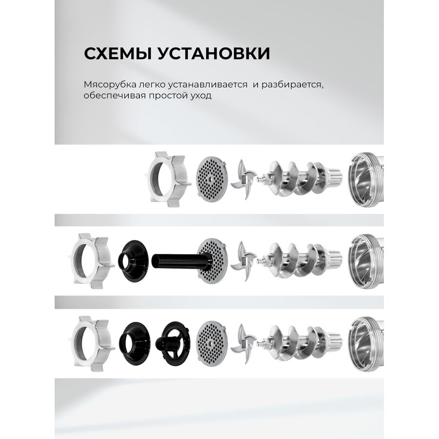 Мясорубка LEX LX 4002Pro с овощерезкой