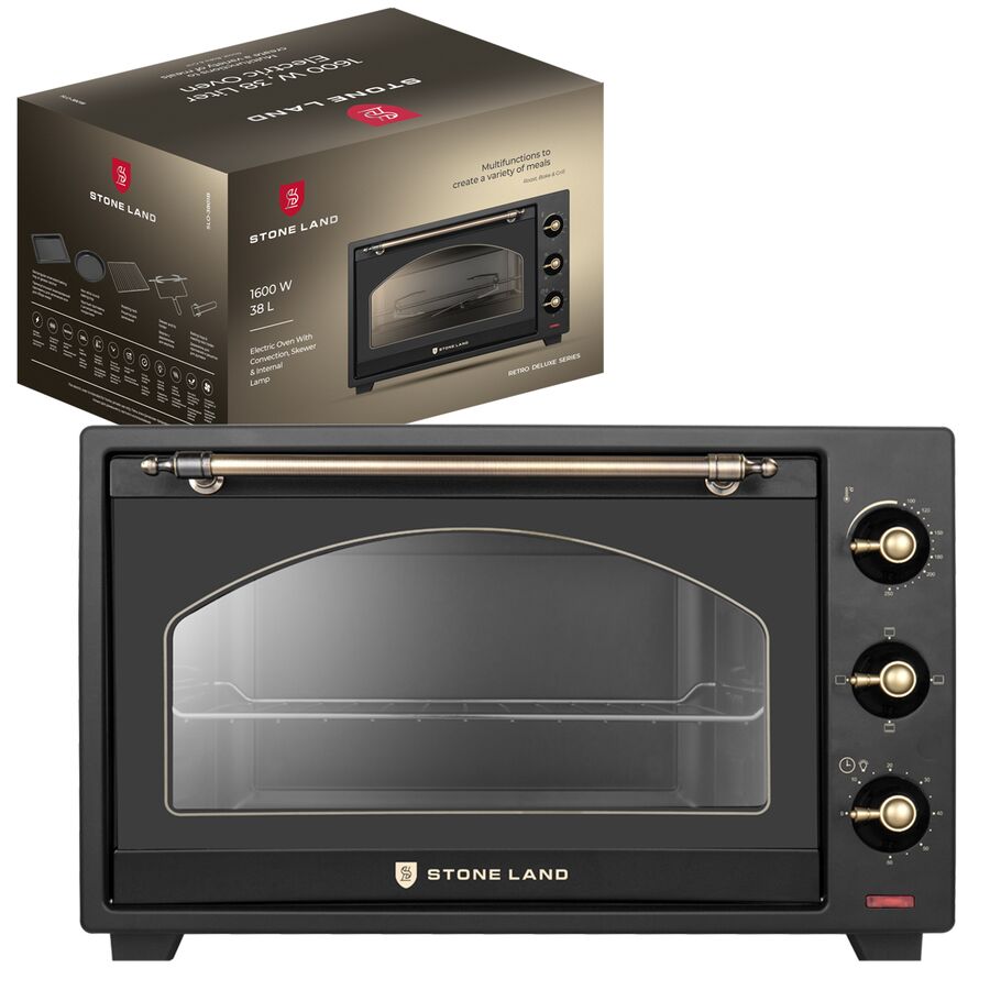 Печь электрическая Stone Land SLO-3801B (38 л, 1600 Вт, )