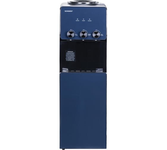 Кулер для воды SONNEN FSE-03RTi (455746) титановый синий