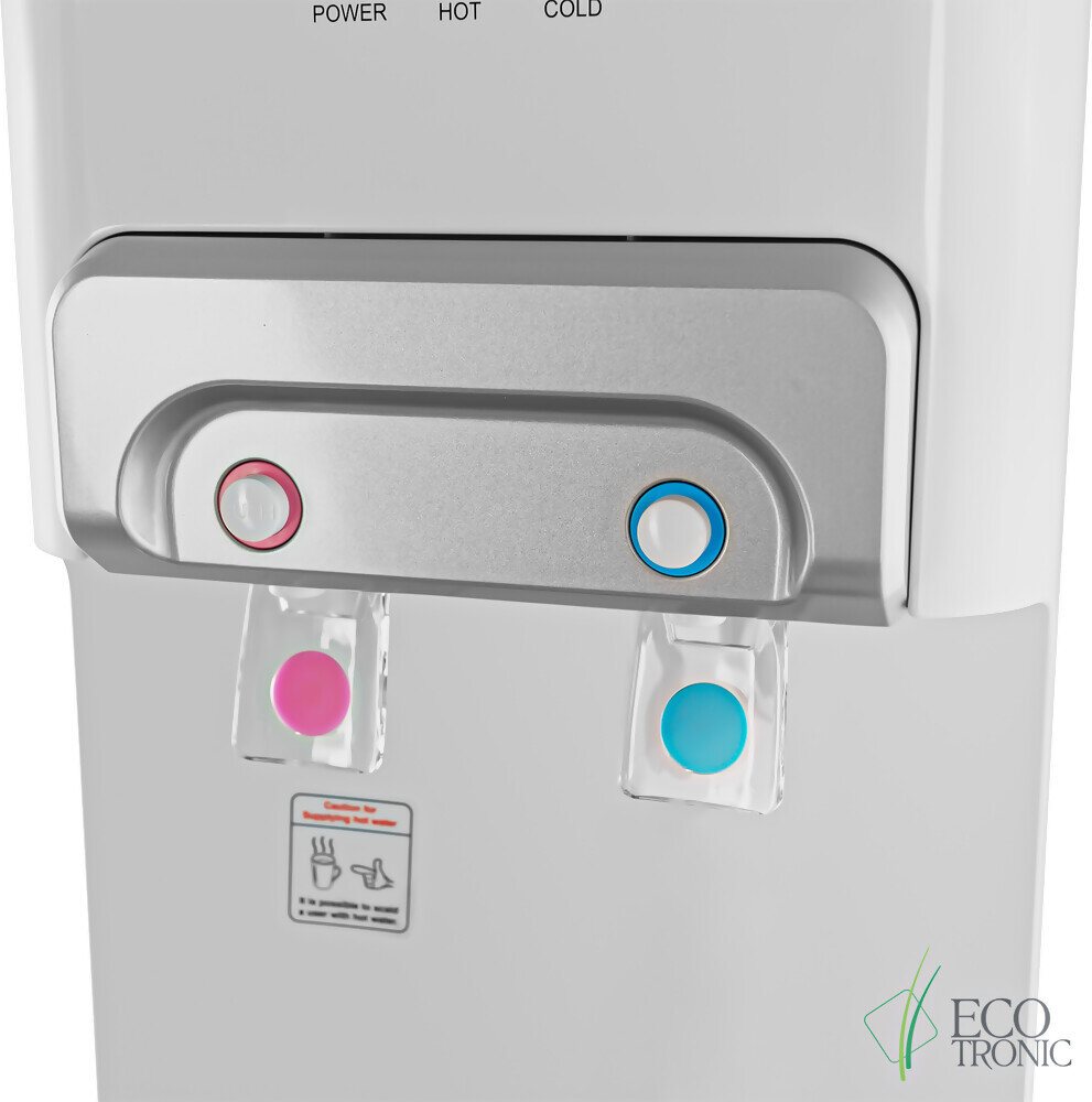 Пурифайер для воды ECOTRONIC V10-U4L напольный, нагрев/охлаждение компрессорное, 2 крана, белый