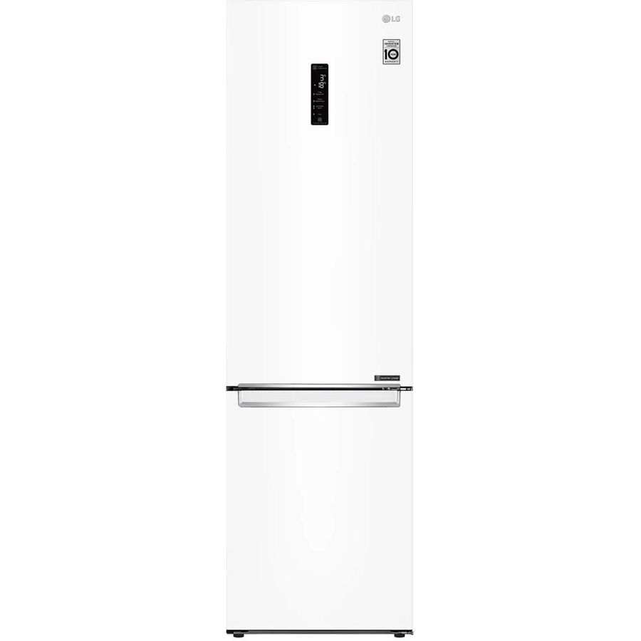 Холодильник LG GA-B509SVUM белый двухкамерный 203x59.5x68.2см Общий объем холодильной камеры 277 л Общий объем морозильной камеры 107 л