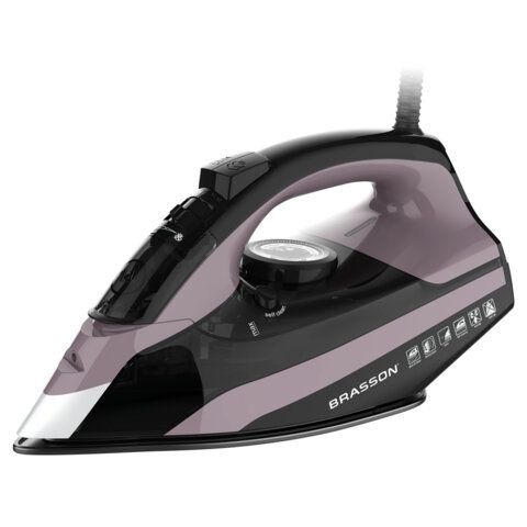 Утюг BRASSON SI-2340 графит/розовый