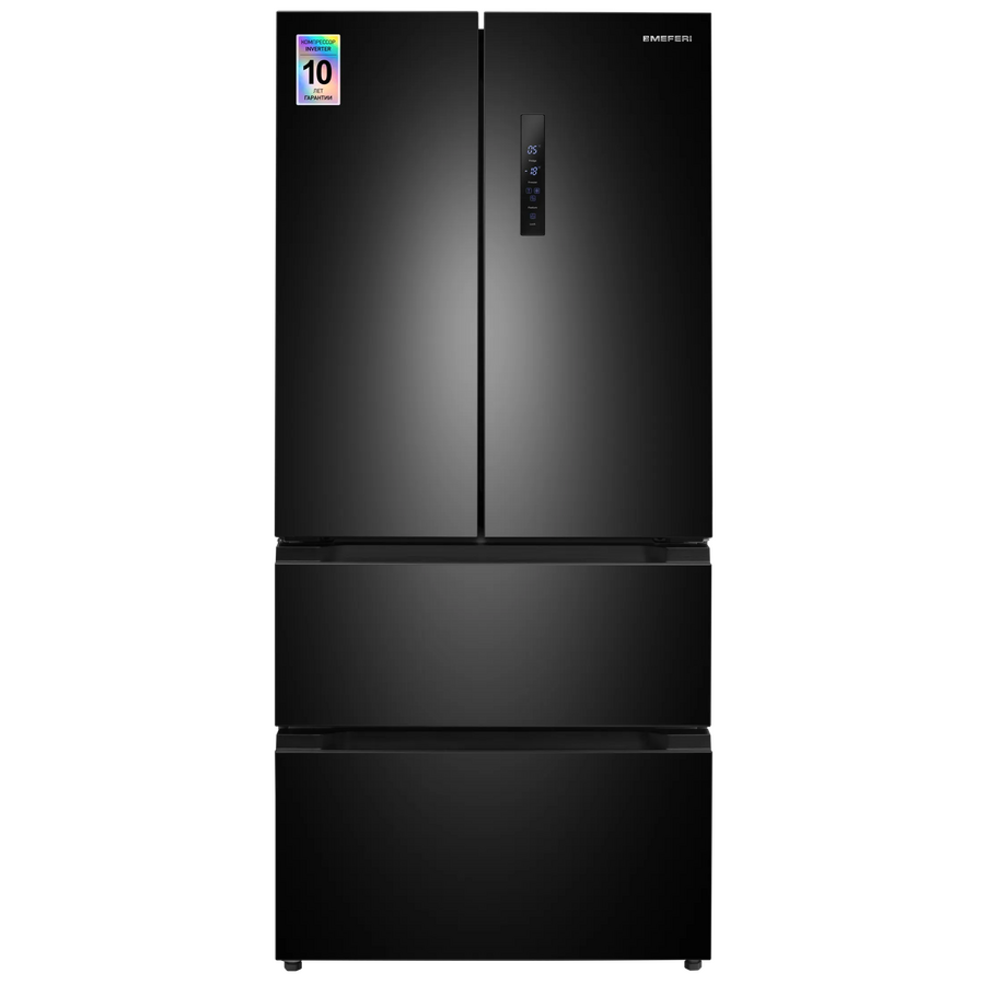 Холодильник MEFERI MFR83Black IX Total no frost french door comfort