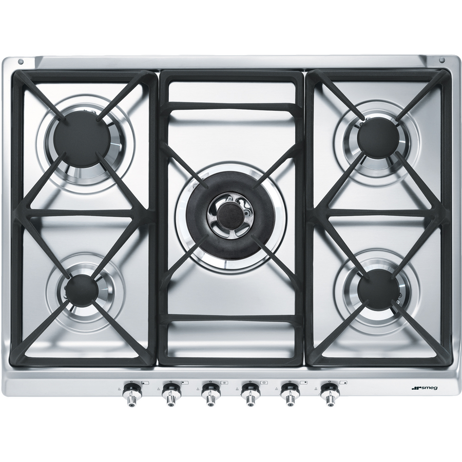Варочная панель SMEG SE70SGH-5 Classica газ, газовая 70см, нерж/фурнитура серебро