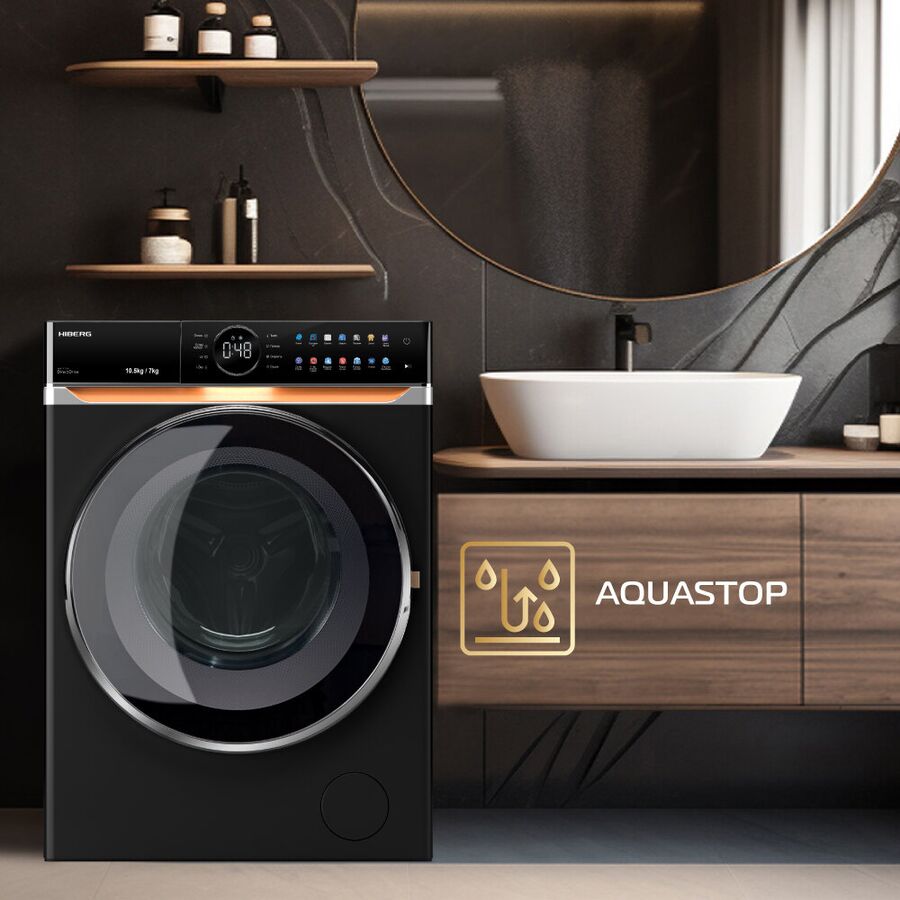 Стиральная машина c сушкой HIBERG i-DDQ10-10714 B