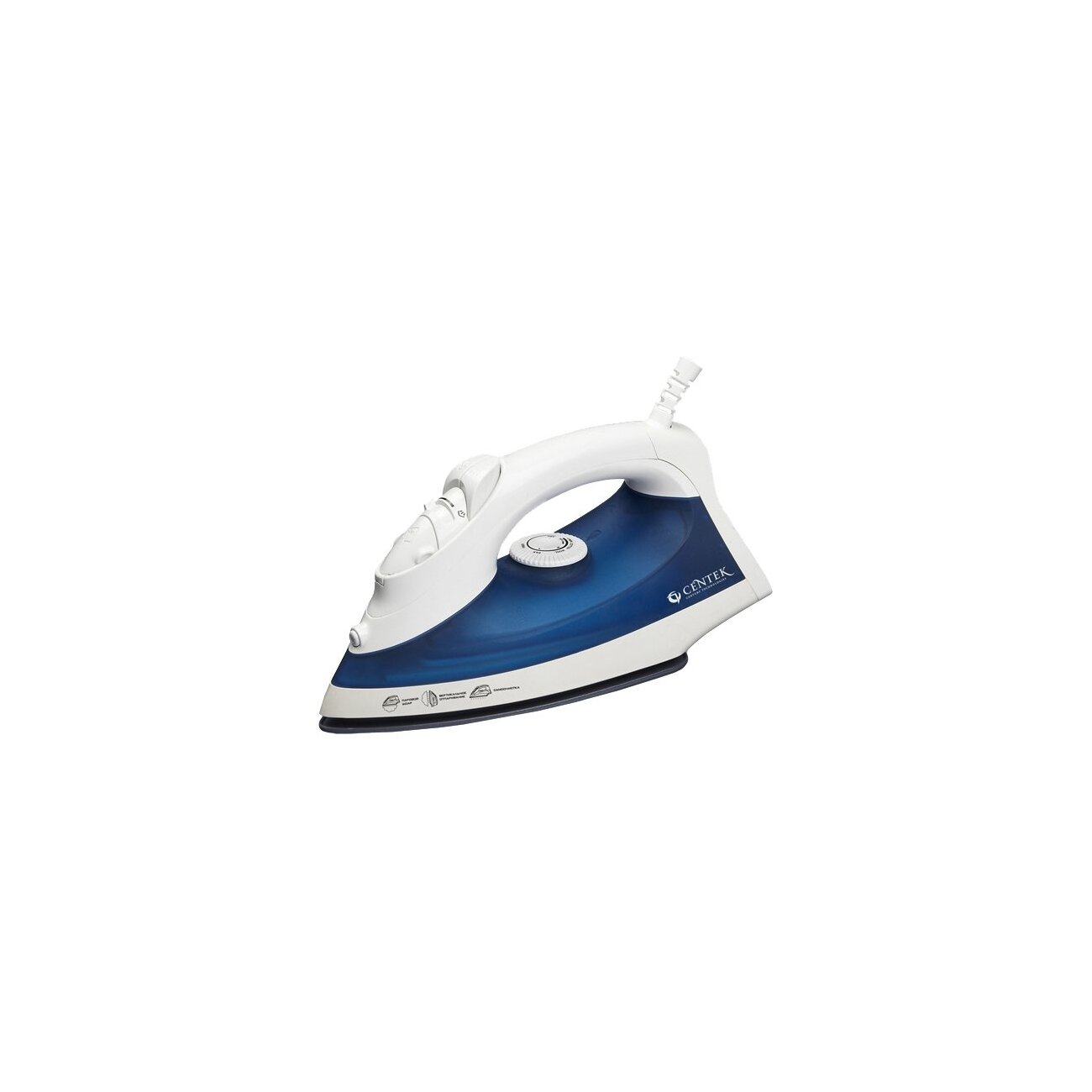 Утюг Centek СТ-2318 Blue 2800Вт зм 350мл Керамика Капля-стоп Самоочистка