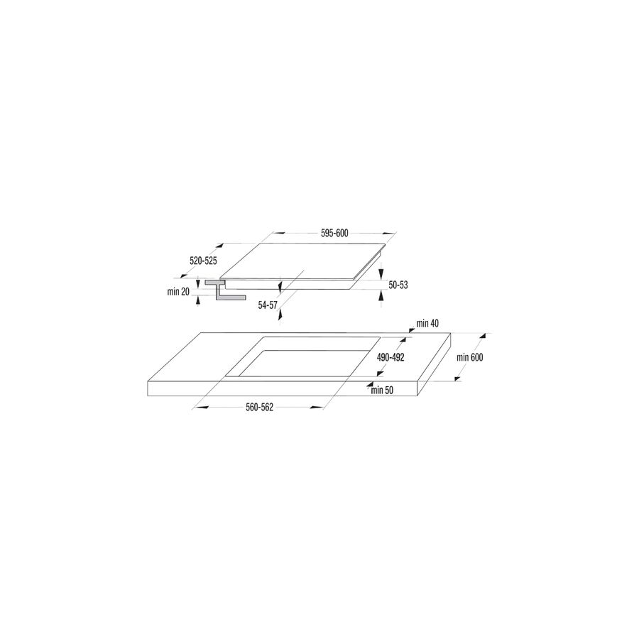 Варочная поверхность Gorenje ECT643WCSC белый