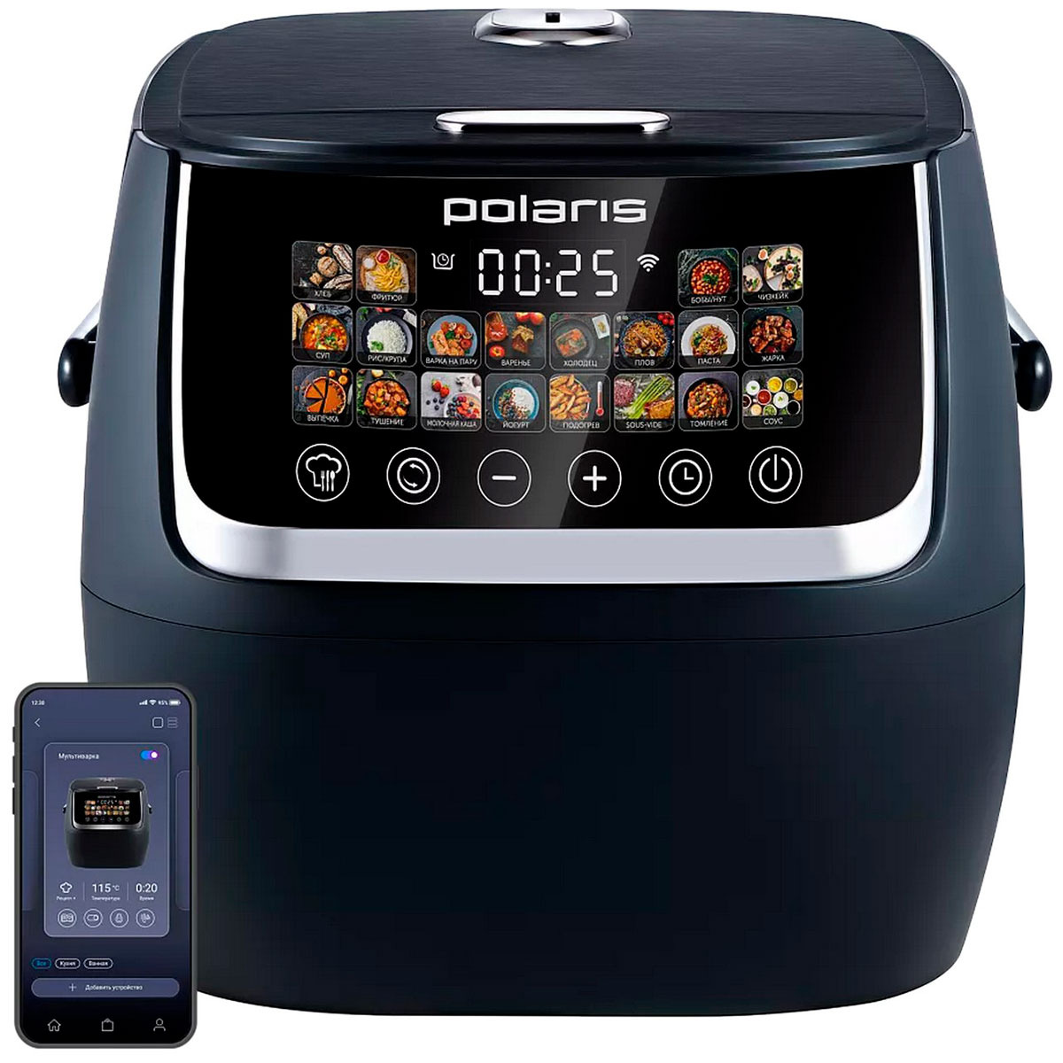 Мультиварка Polaris IQ Home PMC 0515 5л 1050Вт черный