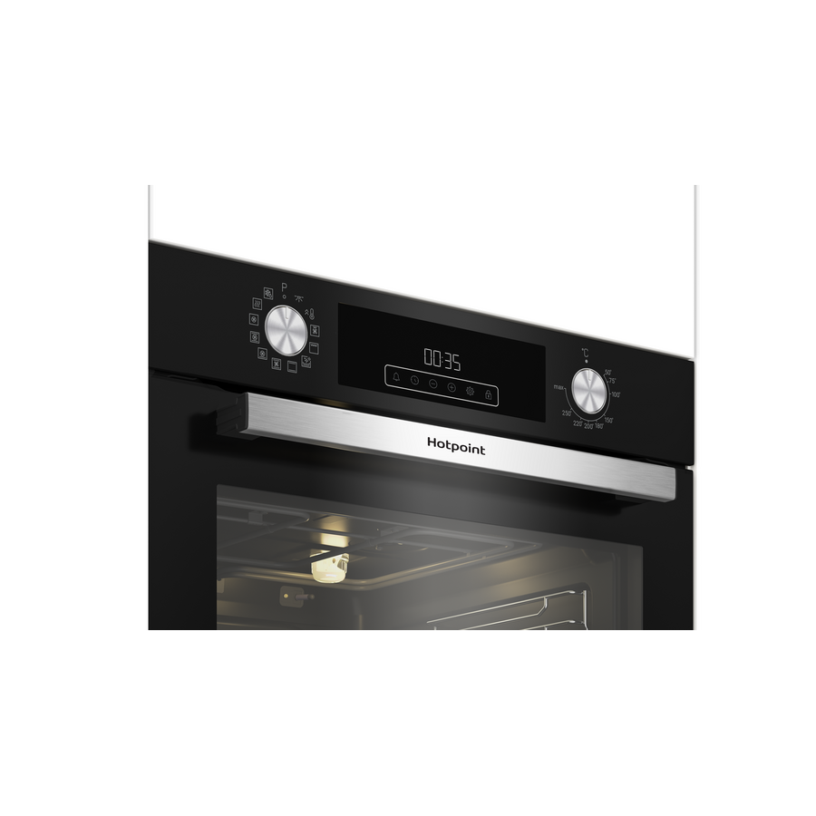 Встраиваемый духовой шкаф HOTPOINT HFE9 1231 JSH BL черный