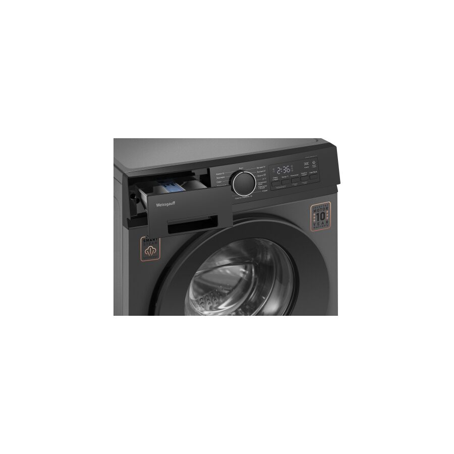 Стиральная машина Weissgauff WM 48128 Inverter Steam Grey
