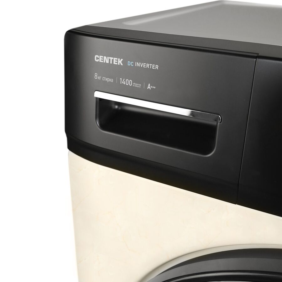 Стиральная машина Centek CT-1959 (бежевый) 1400 / 8кг / 52см / 16пр /Дисплей/ INVERTER / ESC /A+++