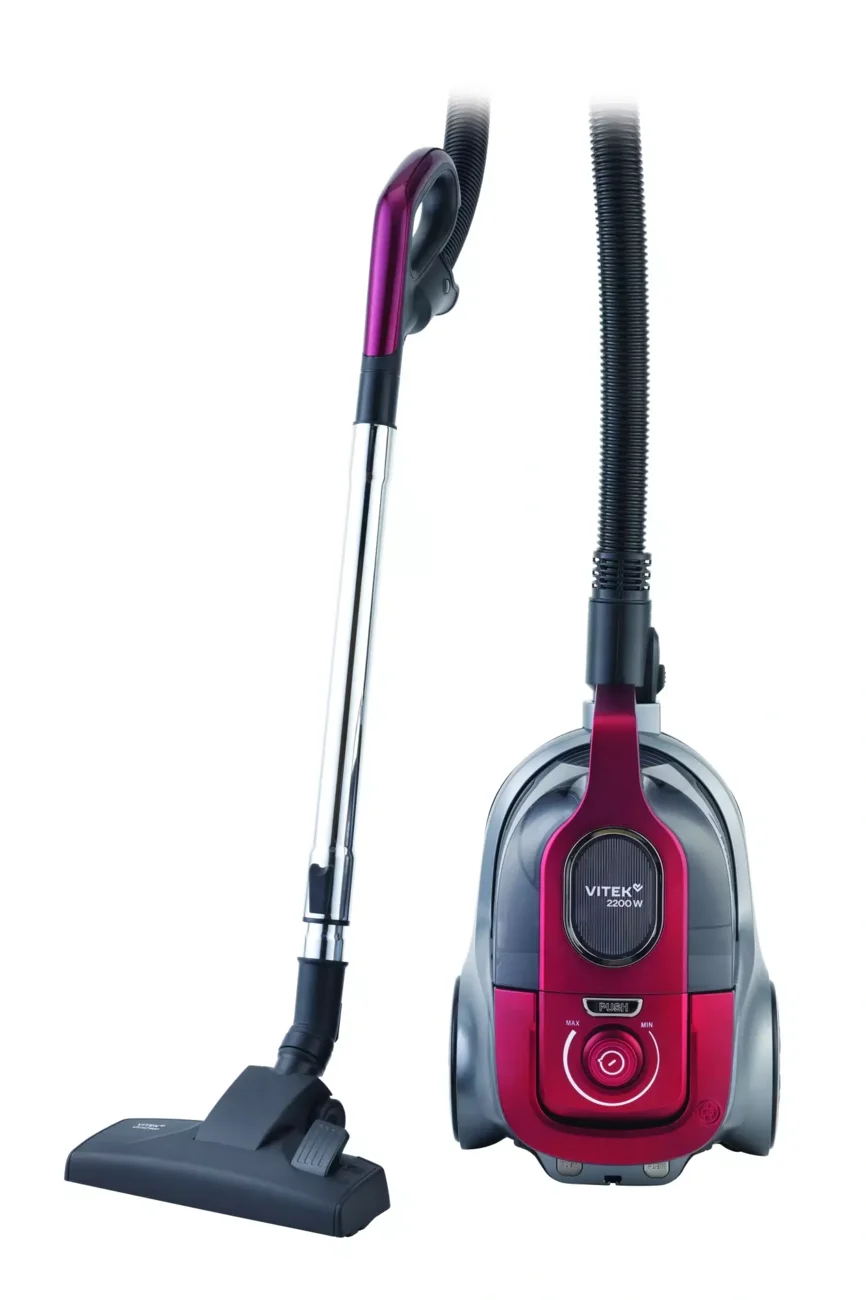 Пылесос Vitek VT-CV3113 красный/серый