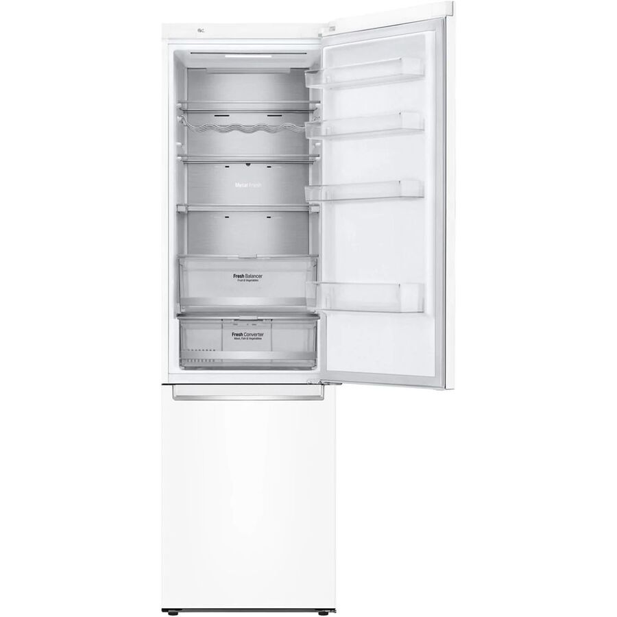Холодильник LG GA-B509SVUM белый двухкамерный 203x59.5x68.2см Общий объем холодильной камеры 277 л Общий объем морозильной камеры 107 л