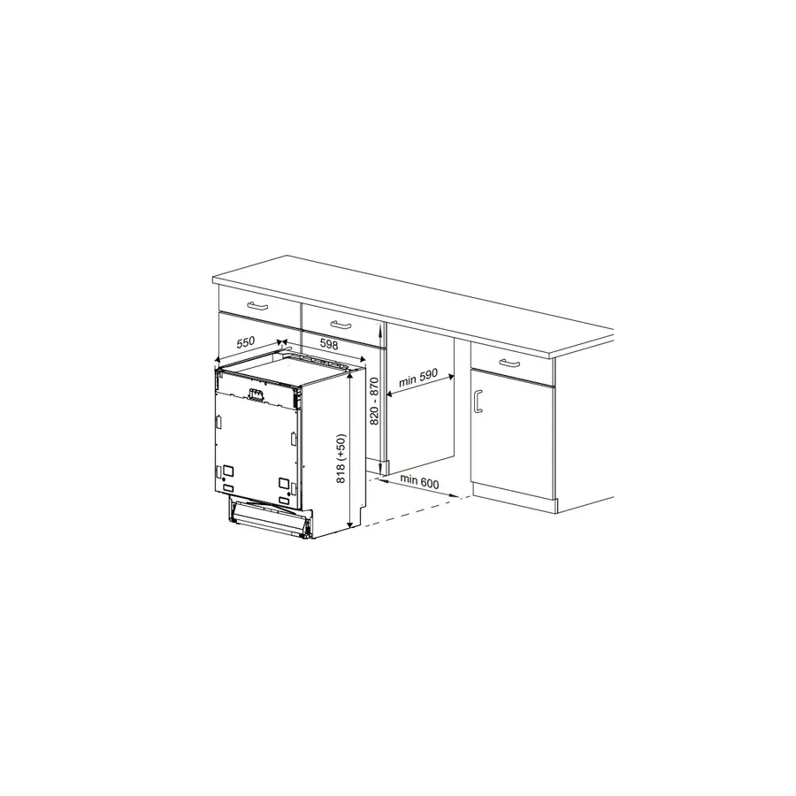 Встраиваемая посудомоечная машина BEKO BDIN15560