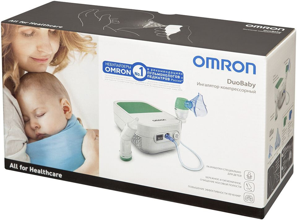 Ингалятор Omron DuoBaby (NE-301-RU) компрессорный стационарный белый