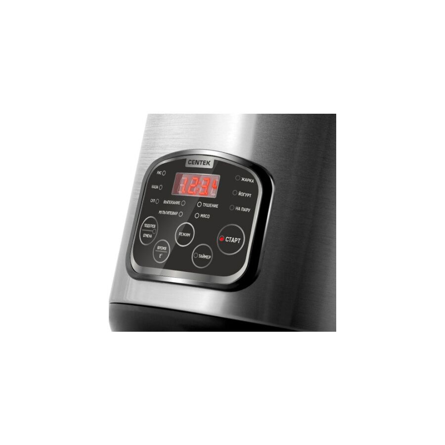 Мультиварка Centek CT-1490 чёрный/сталь