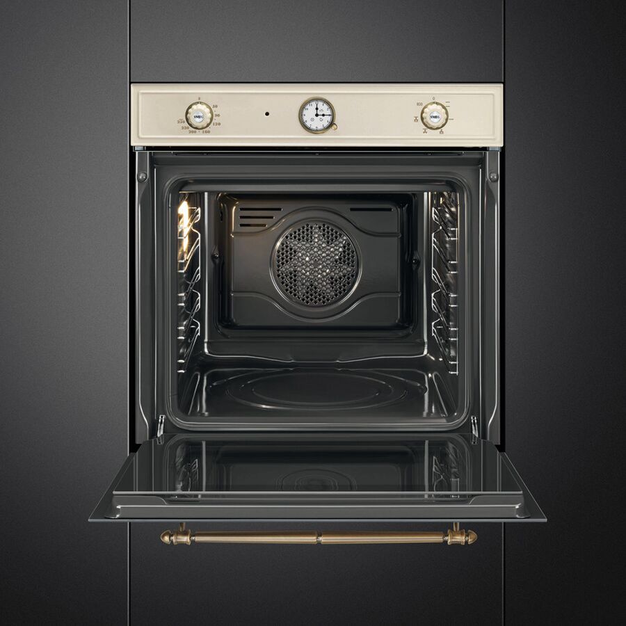 Духовой шкаф SMEG SFP67C1TPO 60см, Cortina, 50-260 градусов, часы/таймер, галогенная подсветка, 9 режимов