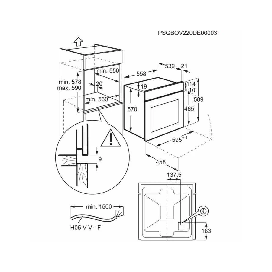 Духовой шкаф Electrolux EOF3H40BW белый