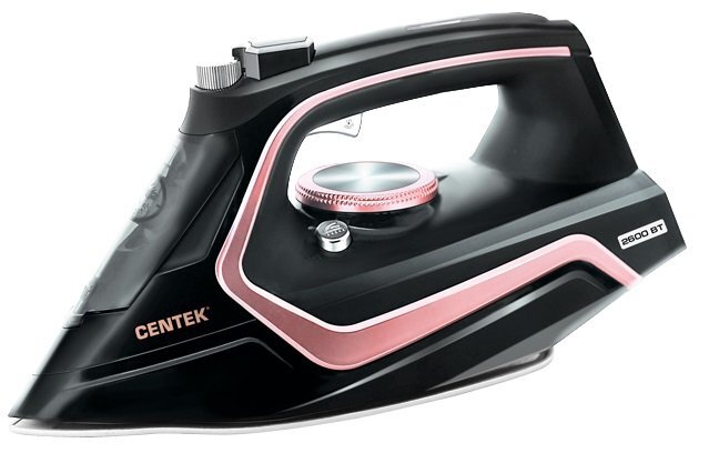 Утюг Centek СТ -2313 rose 2600Вт керамическая подошва. 350мл. паровой удар. самоочистка. капля-стоп