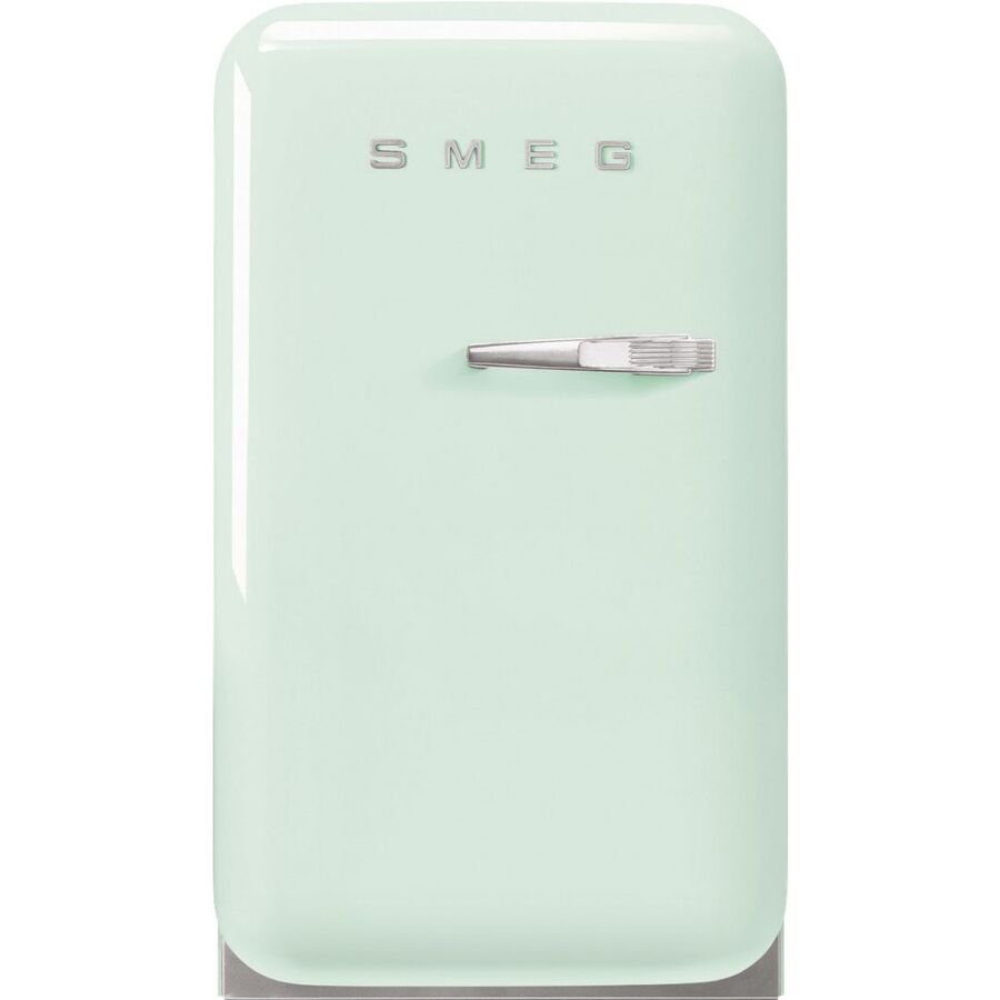 Холодильник SMEG FAB5LPG6 отдельностоящий, стиль 50-х, однокамерный, объем 34л, стандартный компрессор, энергоэффективность С, пастельный зеленый