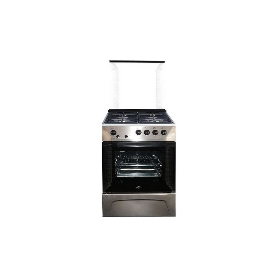 Газовая плита Darina 1D1 GM 241 014 Х нерж сталь, 85х50х60см, газ духовка 50л, электроподжиг кнопкой
