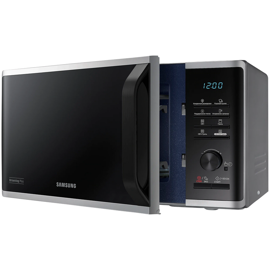 Микроволновая печь Samsung MG23K3515AS/BW серебристый/черный