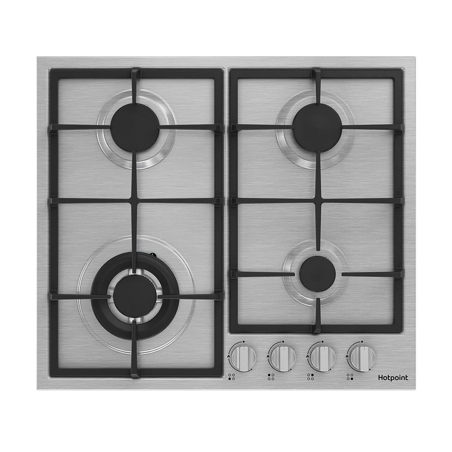 Варочная поверхность HOTPOINT HGMT 642 W IX серебристый независимая