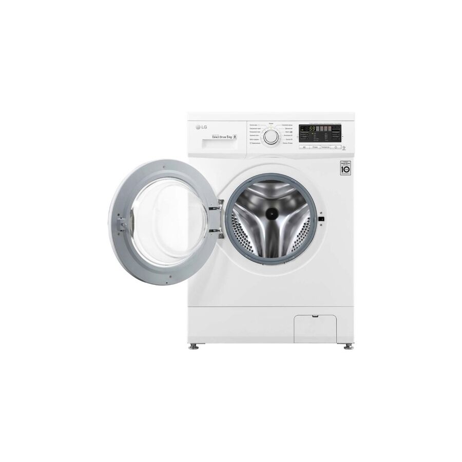 Стиральная машина LG F10B8LD7 85x60x44см кл.:A++ фронт. макс.:5кг белый 1000 об/мин, барабан серый, дисплей