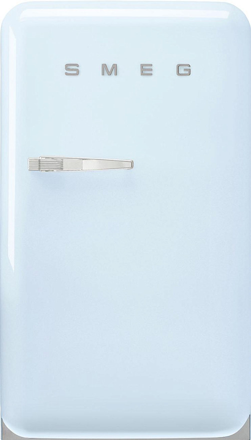 Холодильник SMEG FAB10RPB6 отдельностоящий, однодверный, LED подсветка, внутренняя морозильная камера, электромеханический контроль температуры, станд
