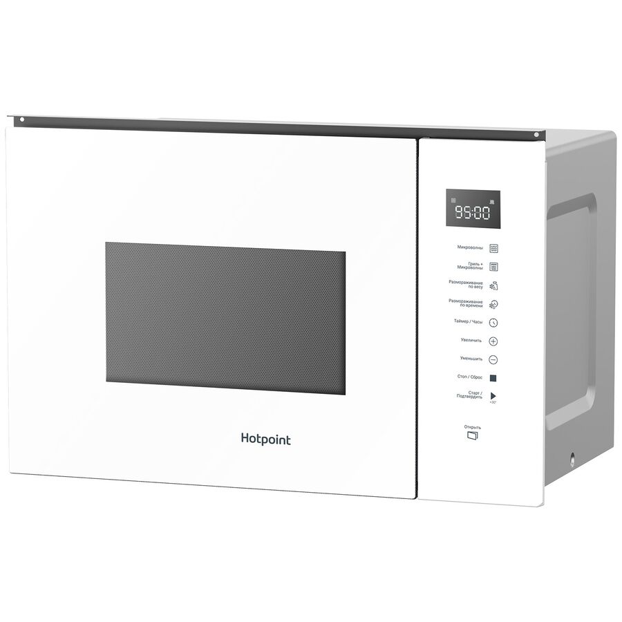 Встраиваемая микроволновая печь HOTPOINT MF25G WH H 25л, 900Вт, белый