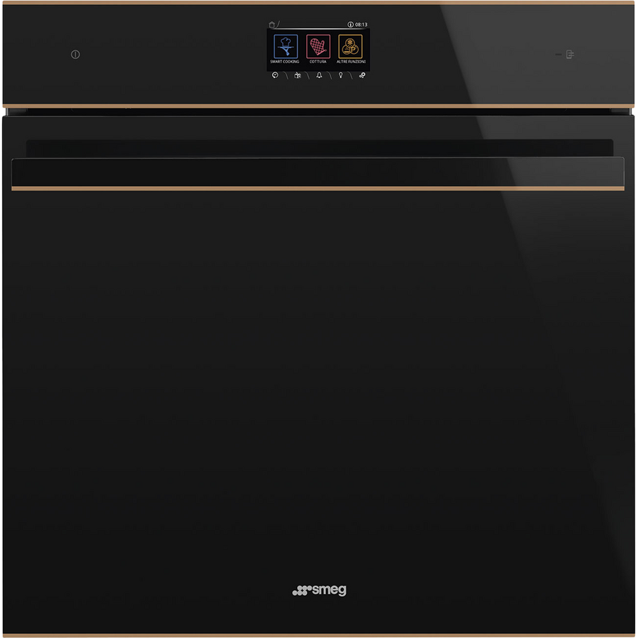 Духовой шкаф SMEG SOP6604S2PNR многофункциональный с паром и пиролитической очисткой, 60см, 19 функций, чёрное стекло Eclipse