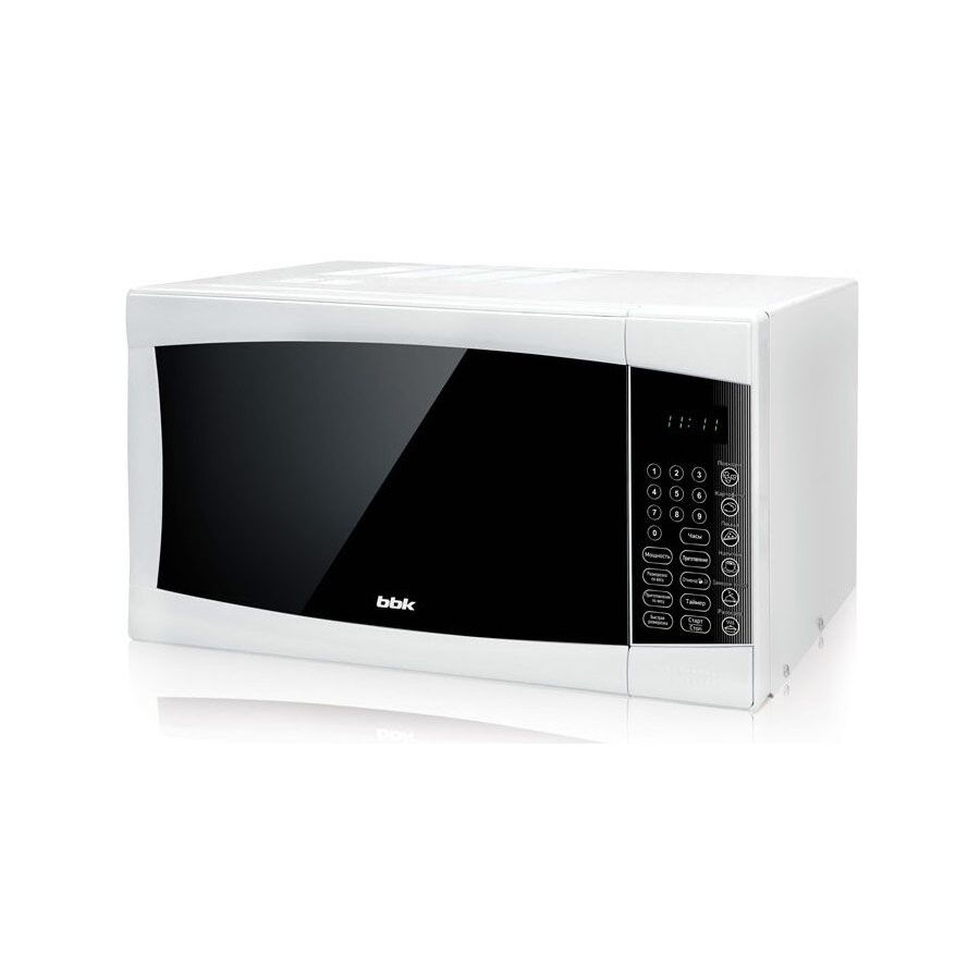 Микроволновая Печь BBK 23MWS-915S/W белый, 23 л., 900 Вт., электронное управление, дисплей