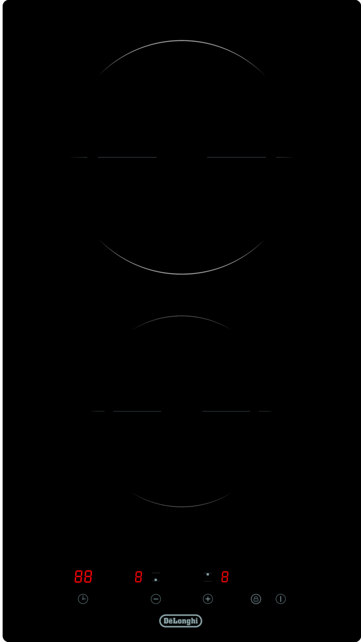 Варочная поверхности Delonghi Satora 3E0 CT черное стекло