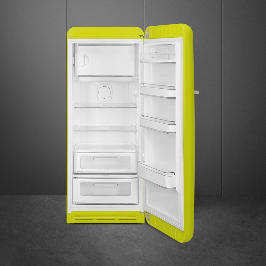 Холодильник SMEG FAB28RLI6 отдельностоящий, стиль 50-х, однокамерный, внутренняя морозильная камера, объем 270л (244+26) LED освещение