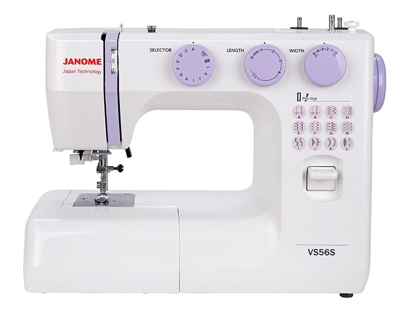 Швейная машина Janome VS 56 S (VS56S), электромеханическое управление, вертикальный челнок, количество операций: 23