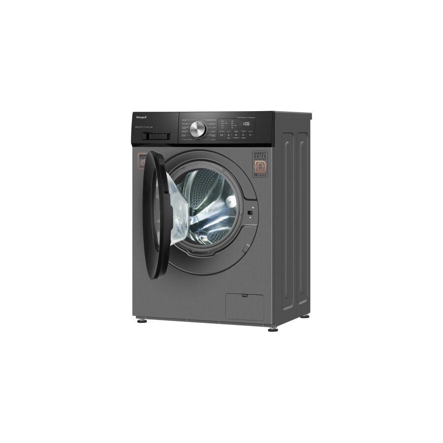 Стиральная машина Weissgauff WM 45127 Direct Drive Inverter Steam Deep Grey