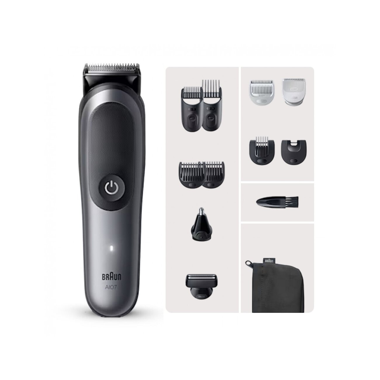Триммер Braun AIO7560 серый