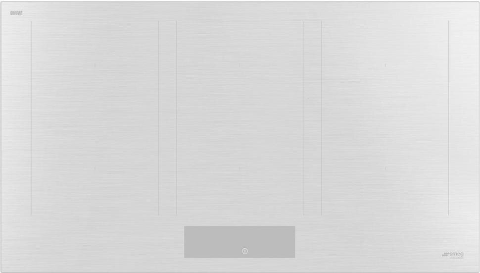 Варочная поверхность SMEG SIM3964MWH Classica, индукция, 90см, прямой край, 6 зон нагрева, 9 уровней мощности, слайдерное управление, Booster