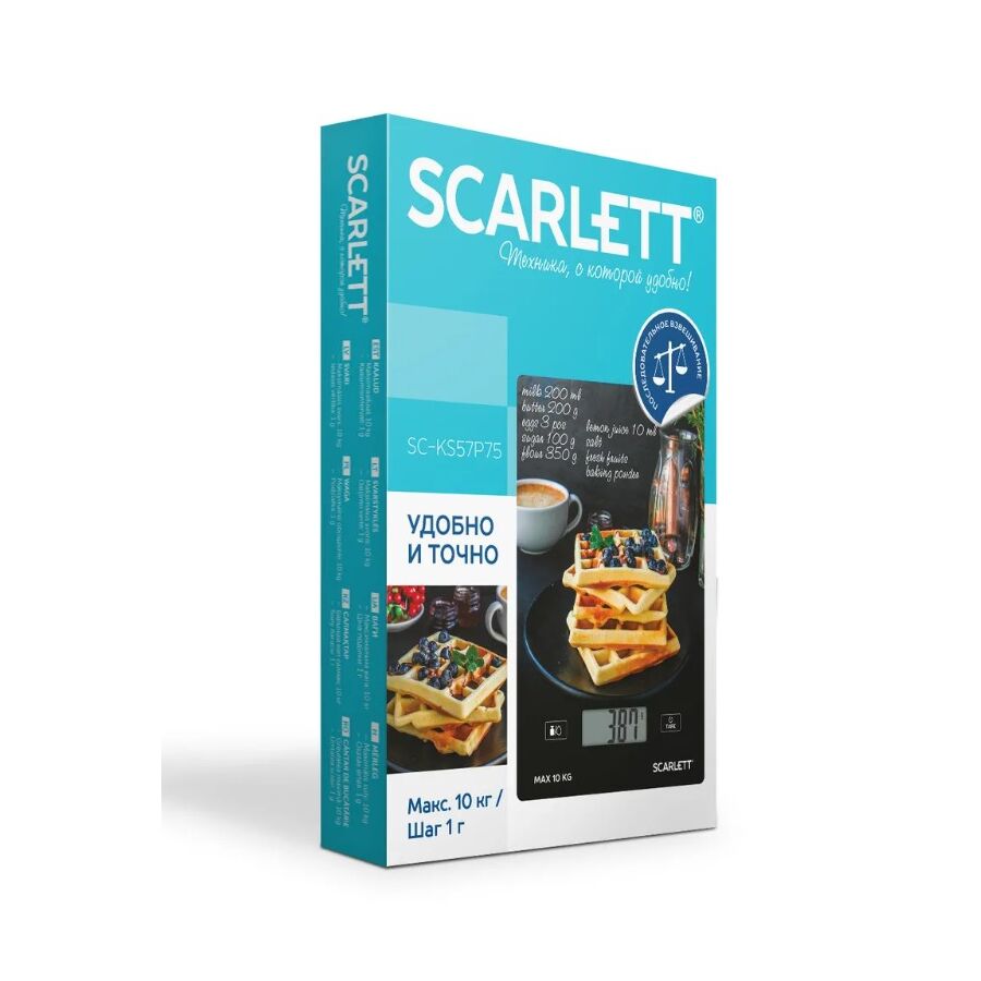 Весы кухонные Scarlett SC-KS57P75 Вафли