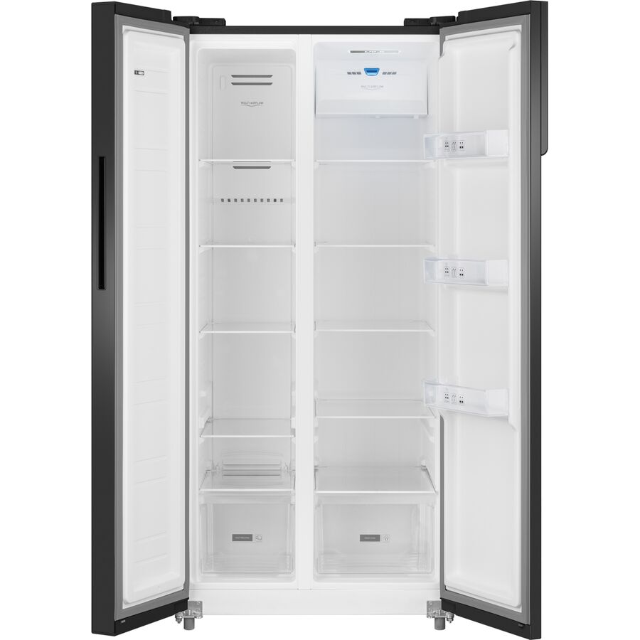 Холодильник Weissgauff WSBS 500 Inverter NoFrost Black Glass