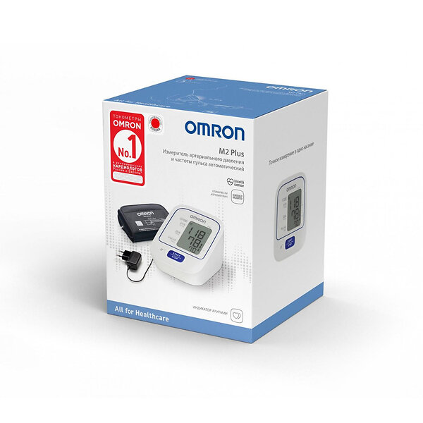 Тонометр автоматический Omron M2 Plus ALRU