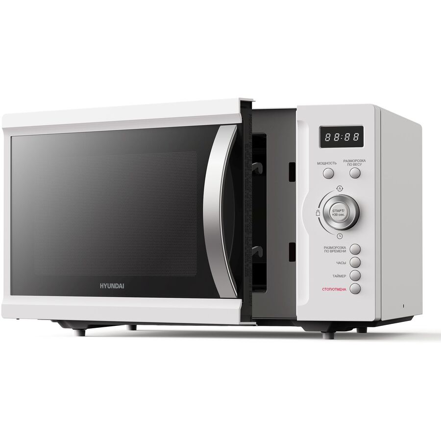 Микроволновая печь Hyundai HYM-D3007 23л. дисплей, 800Вт белый
