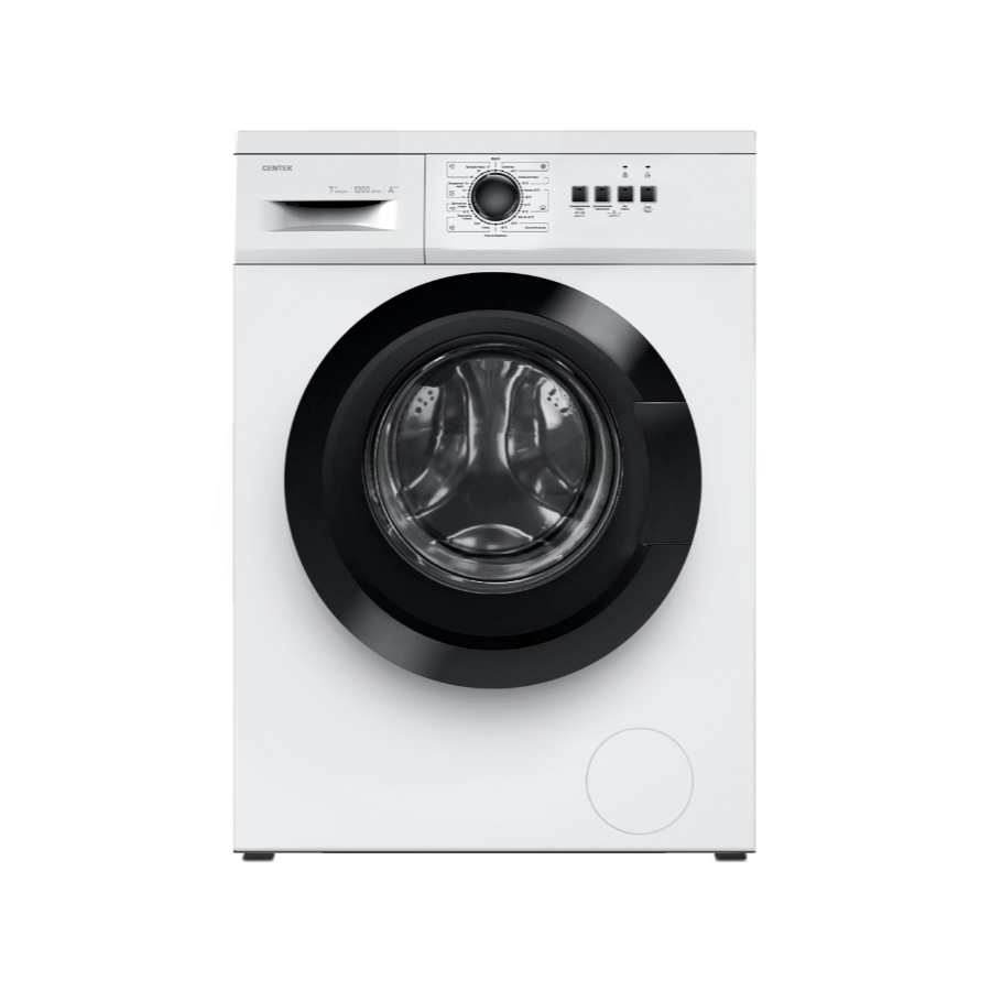 Стиральная машина Centek CT-1904 (белый) 1200 / 7кг / 40см / 23пр / Очистка барабана / A++
