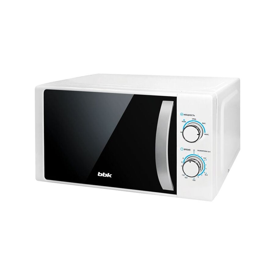 Микроволновая Печь BBK 20MWS-711M/WS белый/серебро 20 литров, механическое управление, 700 Вт